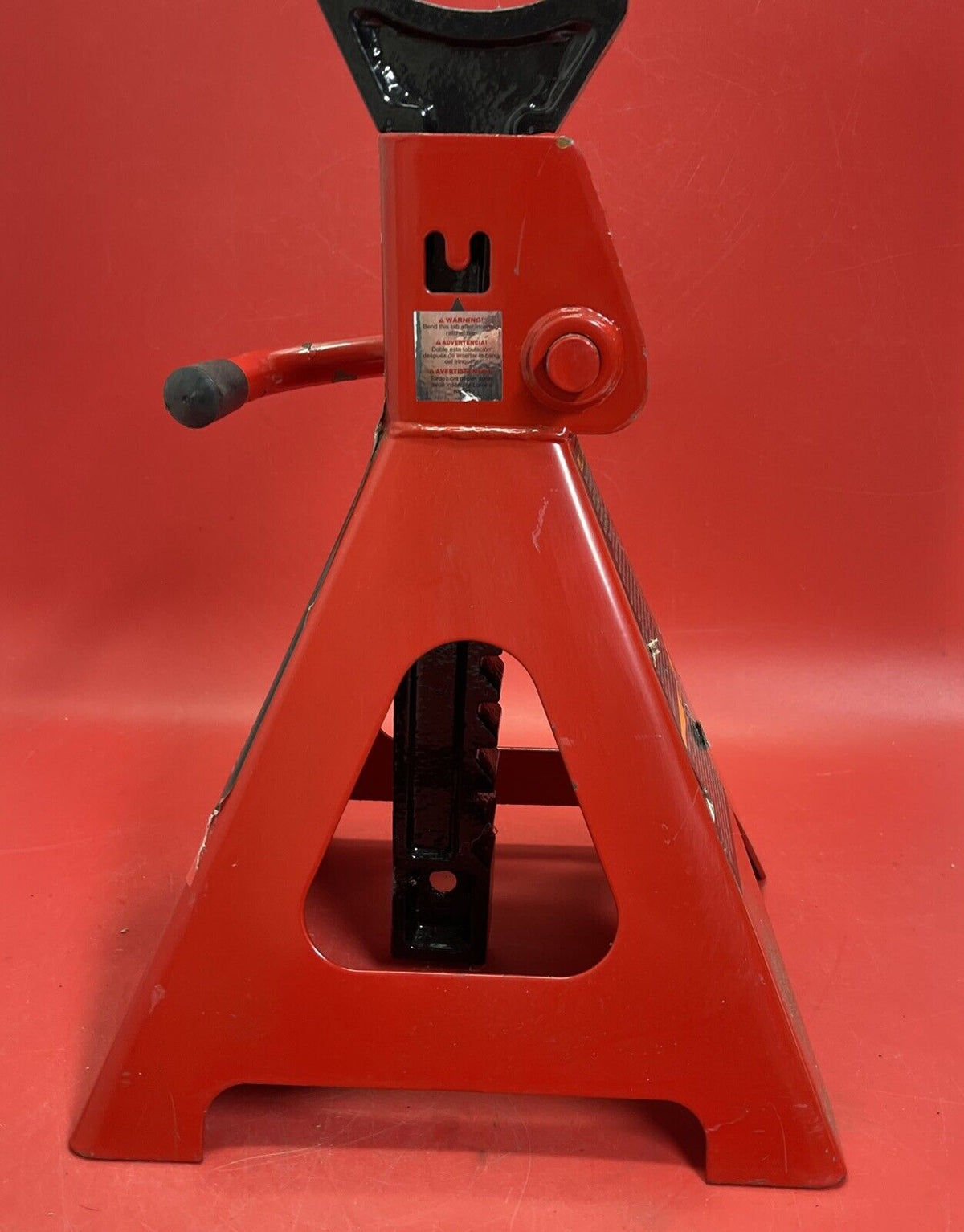 BIG RED T46202 Torin Steel Jack Stands: 6 Ton (12,000 lb) Capacity, Red, 2pc