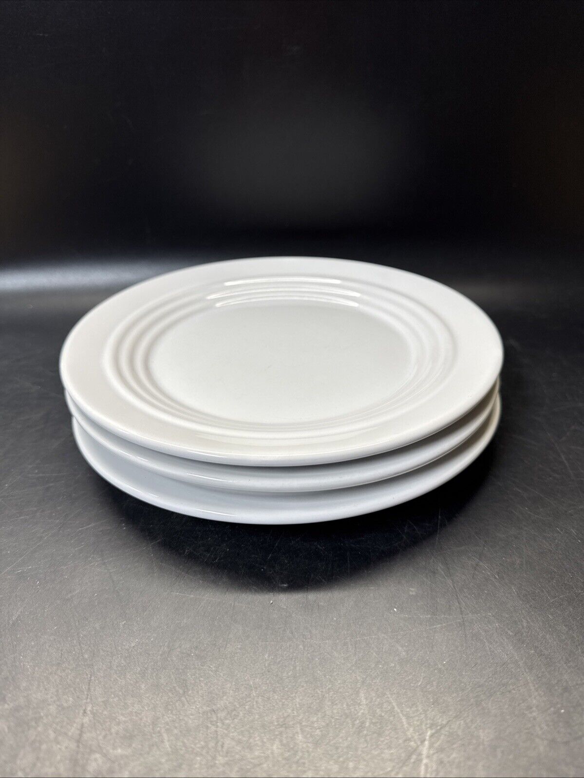 Crate & Barrel Bosco Ware White Salad Plate 8.5”/ Lot Of 3