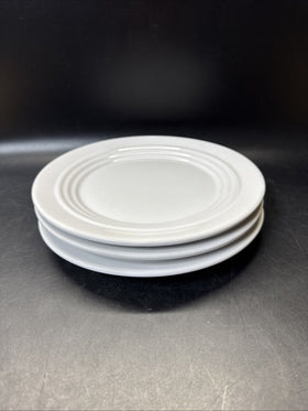 Crate & Barrel Bosco Ware White Salad Plate 8.5”/ Lot Of 3