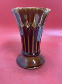 McCoy Tiara USA Pottery Brown Glaze Vase