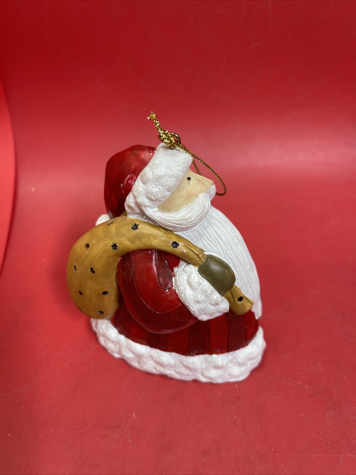 Vintage Santa Ornaments Resin Set Of 11