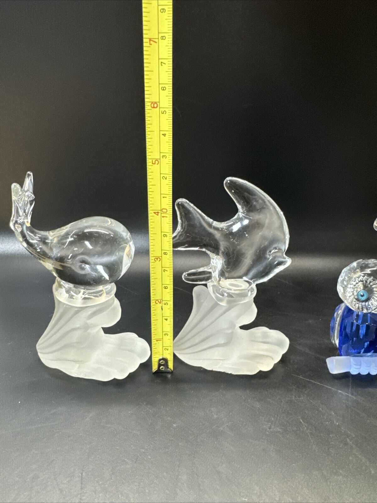 Vintage Controlled Bubble Glass Figures/ Set Of 7