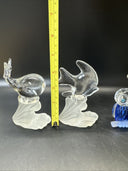 Vintage Controlled Bubble Glass Figures/ Set Of 7