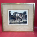 M Jacque Framed Dated Etching "Barbizon l’ancienne Auberge Ganne"