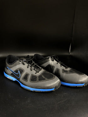 Nike Mens Hyperfuse Lunarlon Black Blue Golf Shoes Size 11.5 M US 483841-004