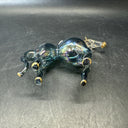 Vintage Hand Blown Glass Horse Perfume Bottles/ Lot Of 3