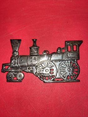 Gorham Sterling Silver American Heritage 1975 Christmas Locomotive  Ornament