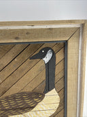 DEGROOT Theodore Wood Lath Candian Goose Folk Wall Art Rustic Large 25 x 25"