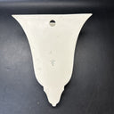 Lenox Masterpiece Porcelain Ivory Iris Wall Pocket Vase/Sconce Gold Trim