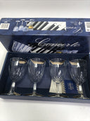 Concerto Bicchieri Capri Crystal 4 Wine Glassesz New Open Box B2