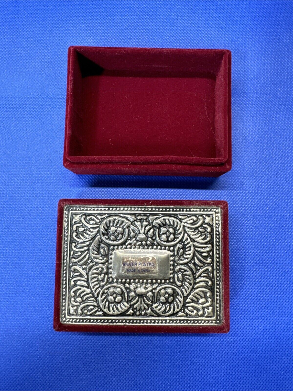 Vintage Silver Plated Jewelry Box