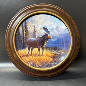 Dominion China Lords of the Wilderness Collector Plate - 'His Domain: Moose'