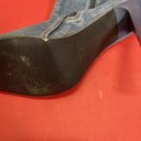 Women Ladies Denim Jean Boots Peep-toe Stiletto Heel Over The Knee Heels 7.5