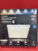 Feit Electric White Square Flat Panel Ceiling Diwnlight