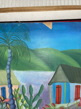 Original Oil Painting  Haitian by Artist M. Marcelin