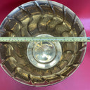Vintage  Solid Brass Nesting Spiral Bowl Planters 11.5”  India