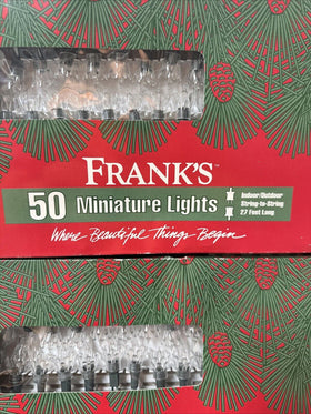 FRANK'S 50 MINIATURE CHRISTMAS LIGHTS/ Lot Of 2