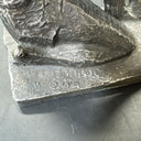 Vintage Austin Productions Chalk Ware Sculpture, Leapfrog