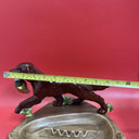 Ceramic figurine Hunting an Irish Setter dog “Duck in the mouth” on an stand