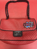 Karl Lagerfeld Agyness Shoulder/crossbody Bag In Crimson Red