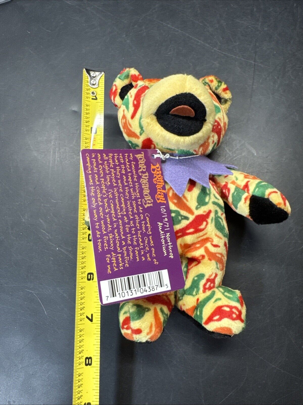 Mexicali Bear Grateful Dead Bean Beanie Chili Pepper Plush Doll