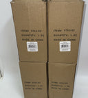 Weddingstar Vintage Inspired Pressed Glass Goblet, Clear 10oz Lot 4