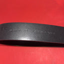 KURT GEIGER LONDON LARGE EAGLE HEAD LEATHER BELT IN BLACK  SIZE XS/S