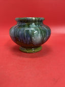 Vintage McCoy Vase Green Drip to Blue Meiji Arts & Crafts