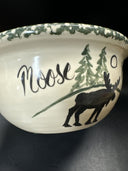Vintage Pottery Bowl MOOSE MUNCH