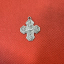 Vintage Malco STERLING SILVER I AM CATHOLIC CALL A PRIEST Crucifix Cross #2