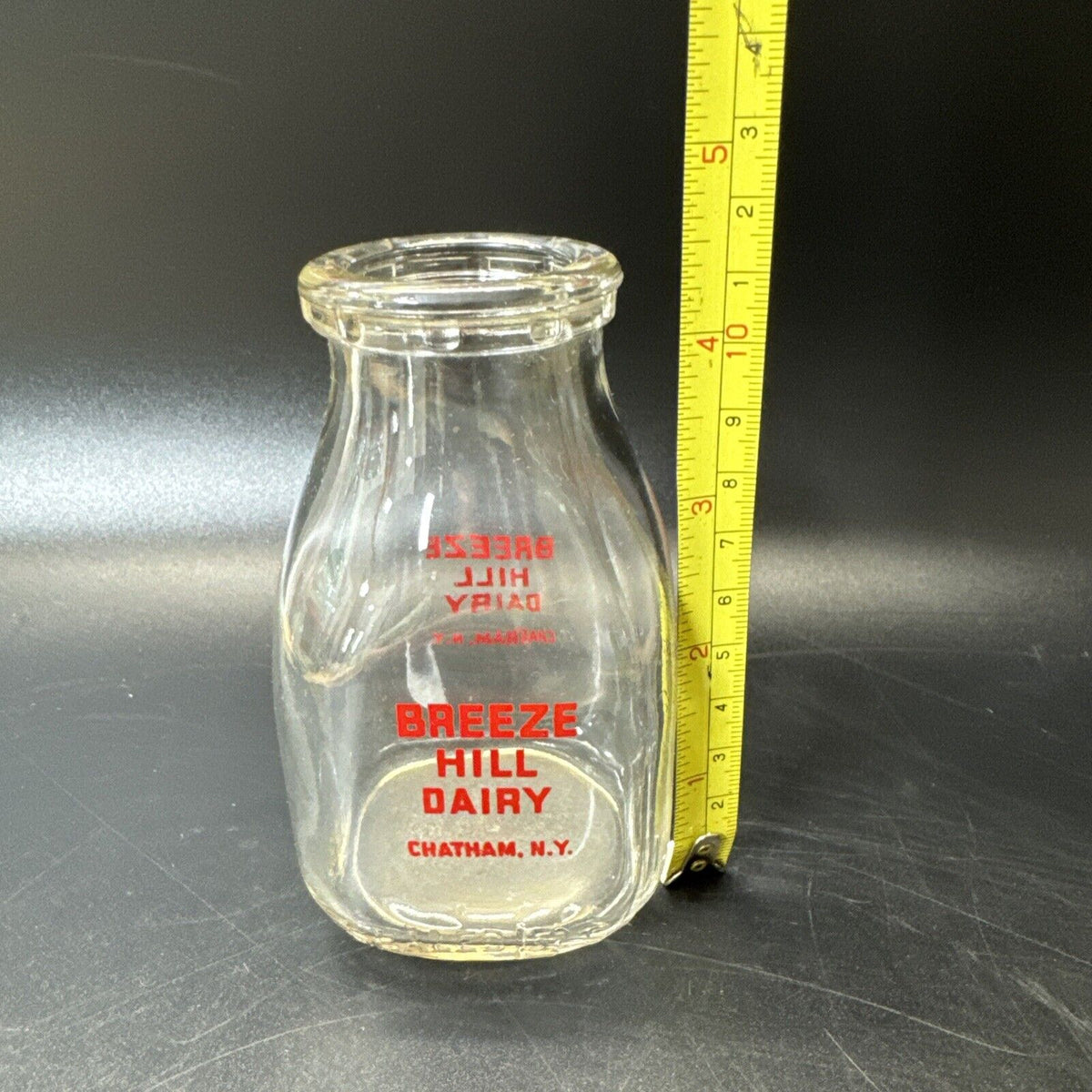 VINTAGE BREEZE HILL DAIRY CHATHAM NY, HALF PINT