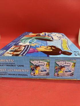 Hasbro Gaming Toilet Trouble Flushdown Kids Game Water Spray Box Damage!