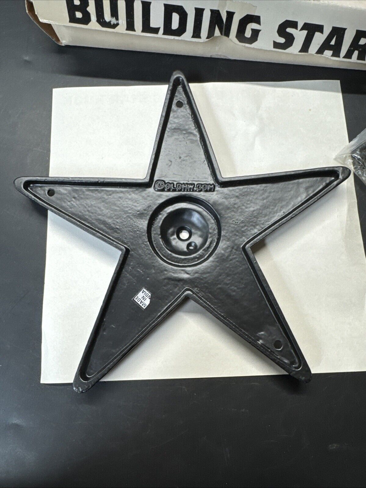 Vintage Building Cast Iron STAR 8in/ The Box Is Damage