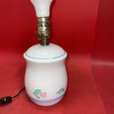 Small Vintage Ceramic Floral Table Lamp