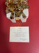 Lenox Keepsake Box w/ Removable Lid & Lavish 24 Karat Gold Bow