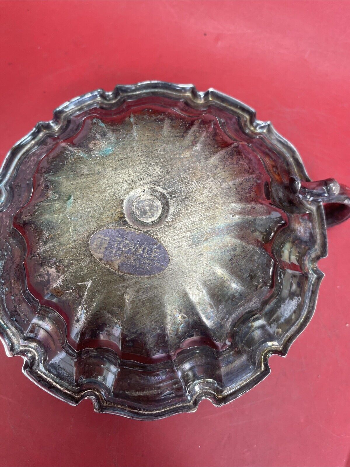 Towle CANDLE HOLDER, Silver Plate, Unpolished, 7”
