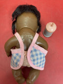 Vintage 1974 Ideal African American brown 7” Baby Thumbelina Doll