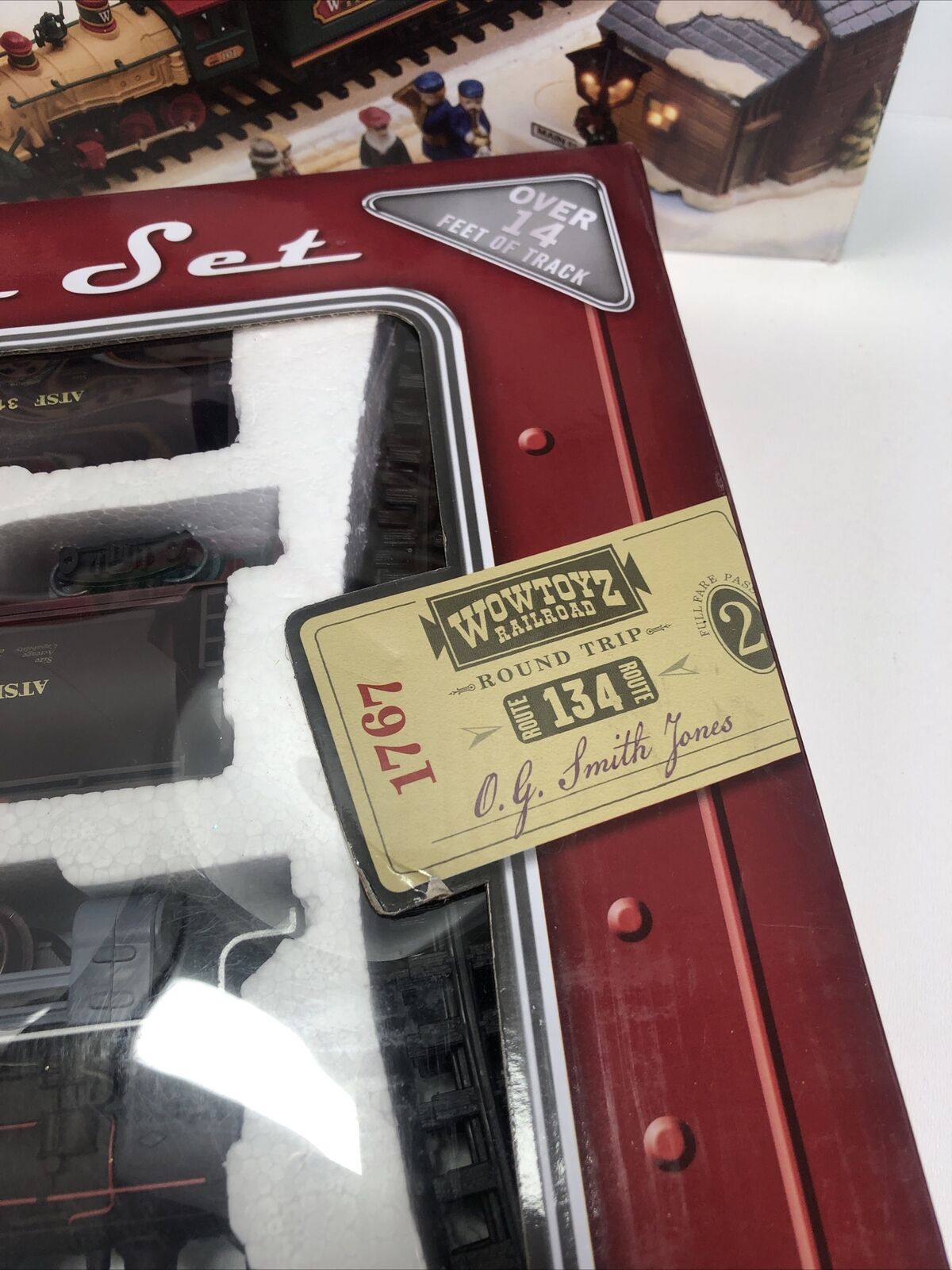 Set Of 2 Vintage New Bright Wintersville Express Wow Toyz Classic Train Set