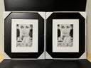 Malden International Designs Manhattan Matted 8x10 Black Wall 2 Picture Frames