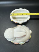 Ceramic Easter Bunny Trinket Box/ Lot Of 3