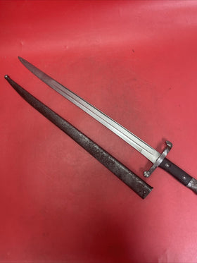 ORIGINAL PORTUGESE M1885 AUSTRIA STEYR ARSENAL MADE BAYONET AND SCABBARD