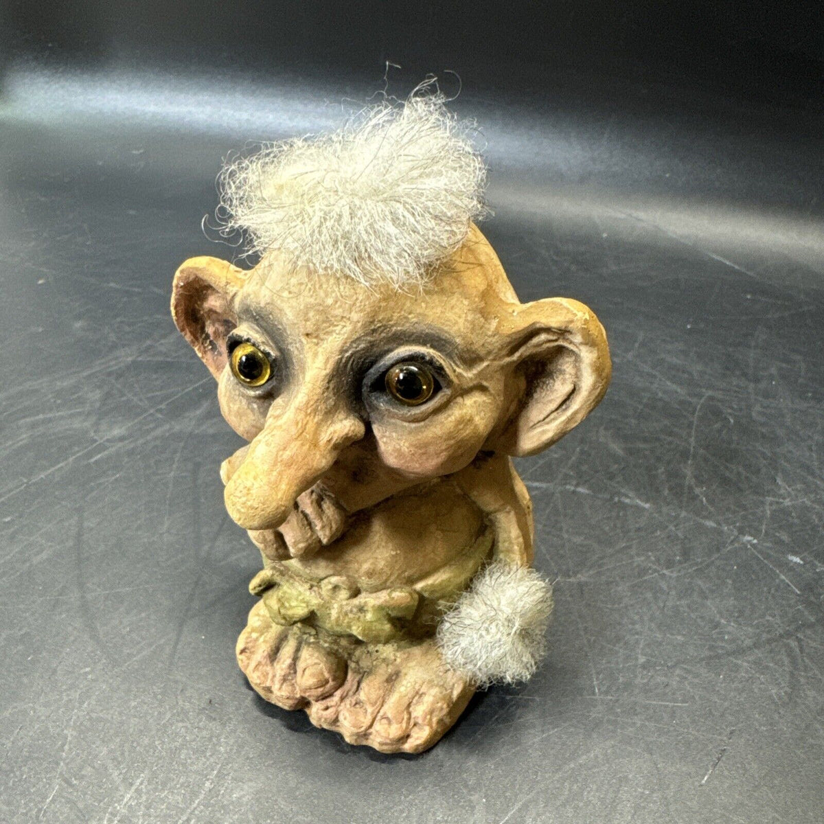 Vintage Troll "Trollbaby" Sucking Thumb 3.5" Tall Norwegian