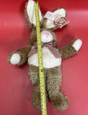 Vintage soft toy rabbit:Hi ! I’m Justin Squeeze Me I Sing