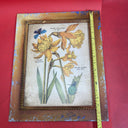 DANACO Floral Art Piece Handfinished By Florentine Artisan Italy Print 17”x14”