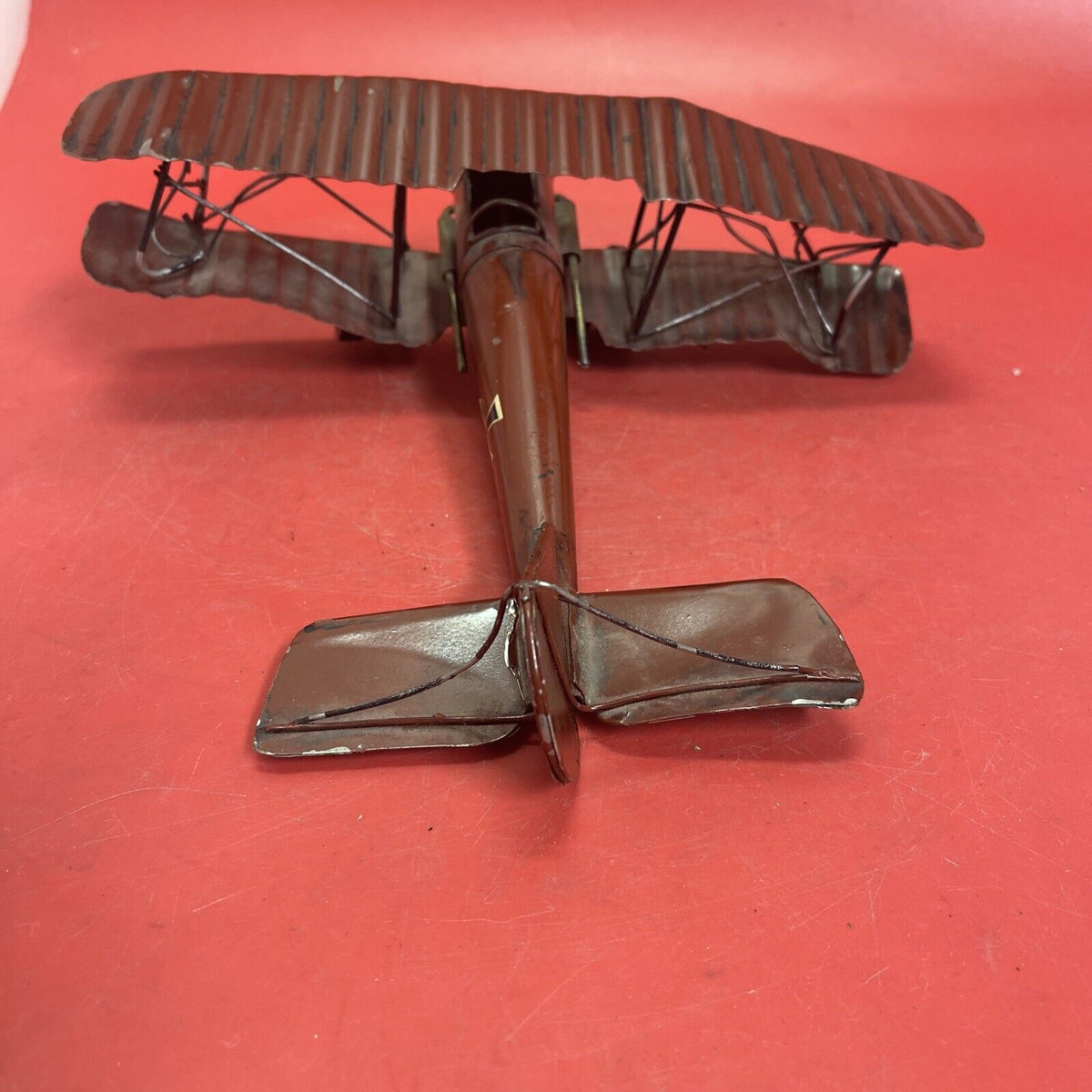 Vintage Red Baron Metal  Model  Airplane "Rare"