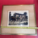 M Jacque Framed Dated Etching "Barbizon l’ancienne Auberge Ganne"