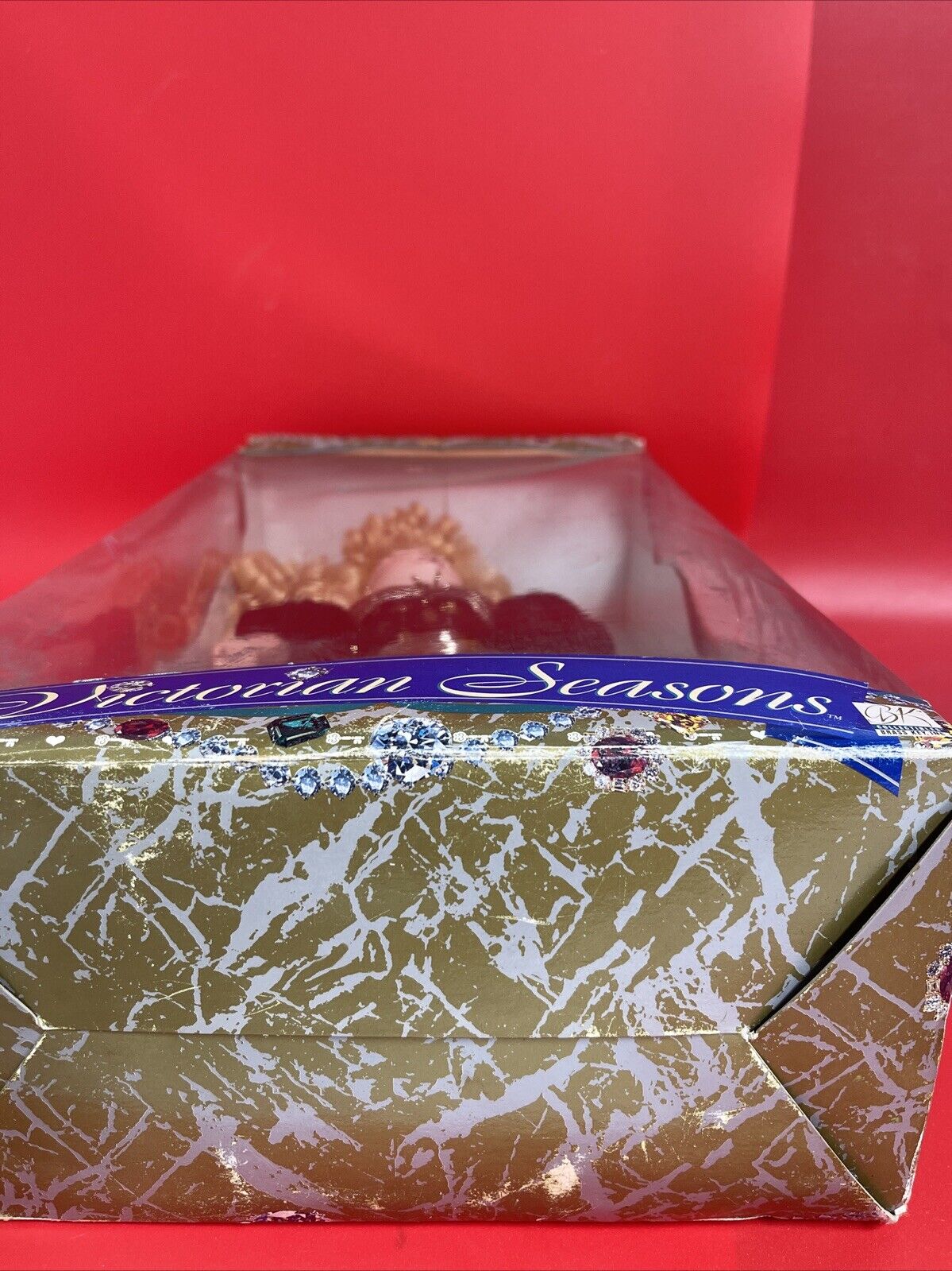 Victorian Seasons Genuine Porcelain Doll Vintage Brass Key Damage Box!