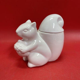 Ceramic Squirrel  Candle Holder w/ Toasted Almond 6oz Candle