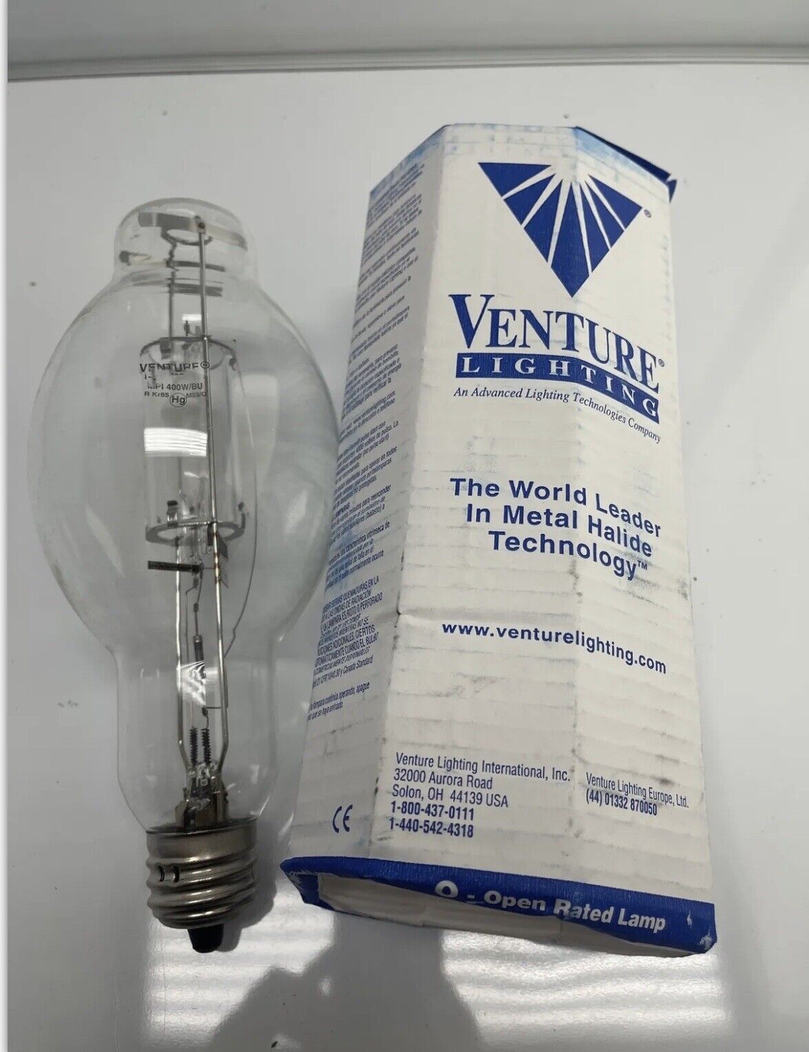 4PicVenture Lighting95527Metal Halide 400W Protected Base Up Burn EX39 MP400W/BU