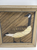 DEGROOT Theodore Wood Lath Candian Goose Folk Wall Art Rustic Large 25 x 25"